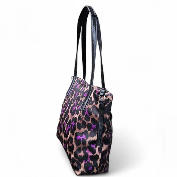 Coach Tote with Black and Purlpe - Picture 3 of 7